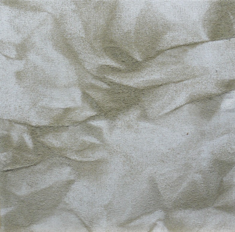 Spray paint on linen canvas,  25 x 25 cm. 